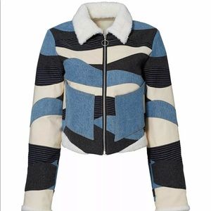 Opening Ceremony Landscape Quilted Cropped Jacket